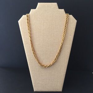 Vintage Erwin Pearl Gold Tone Metal Chain Necklace